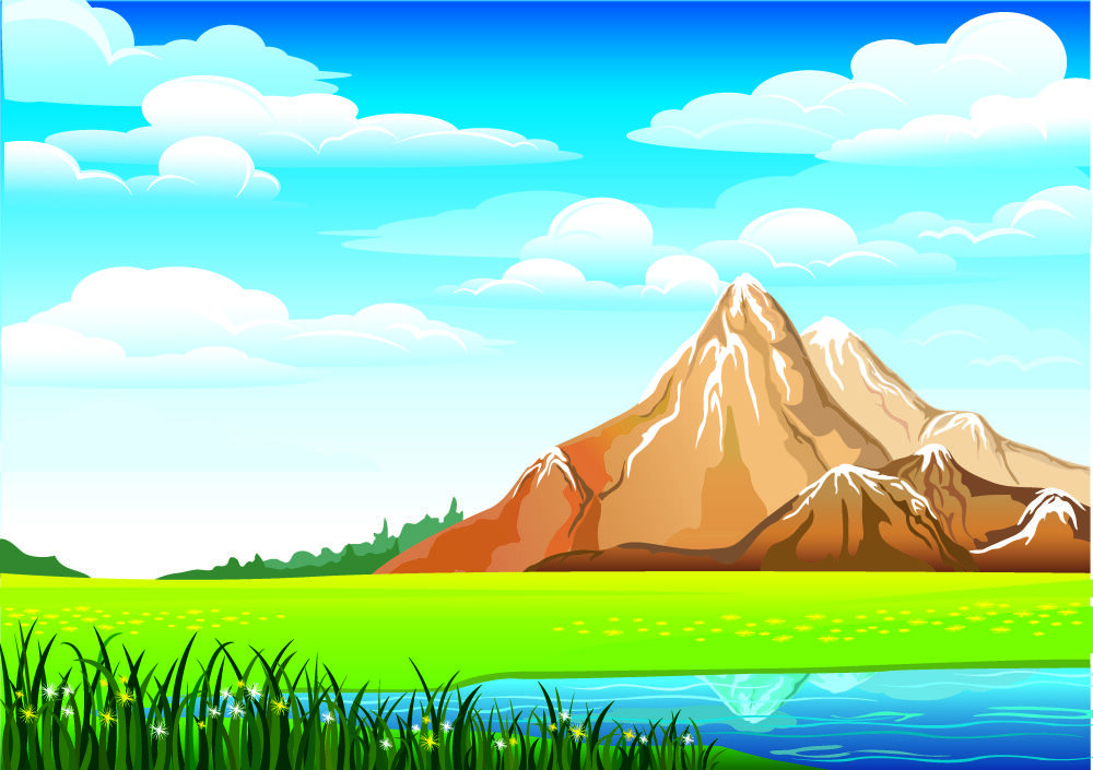 tan mountain graphic